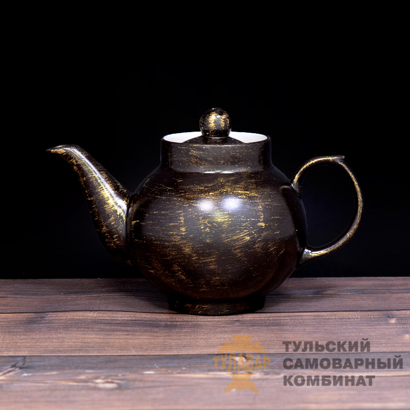 Чайник фарфоровый под патину