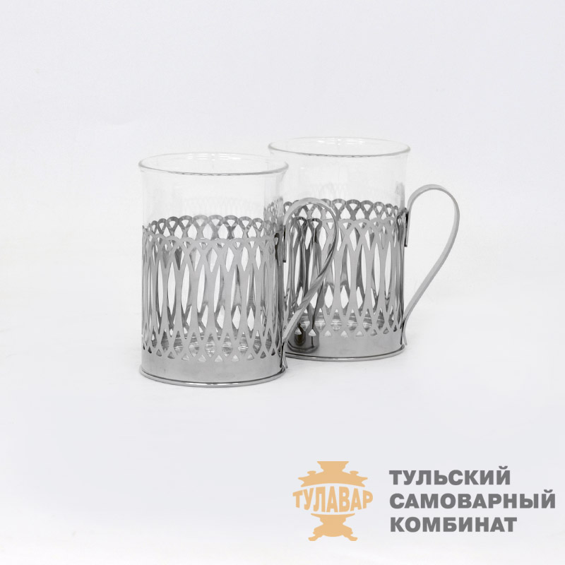 «Адри» набор подстаканников со стаканом, нержавеющая сталь