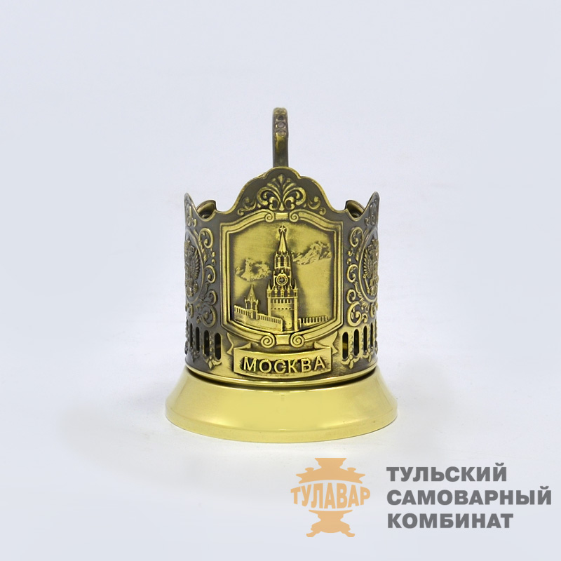 «Москва. Спасская башня» подстаканник, латунь