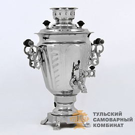 Самовар «Рюмка» электрический с защитой ТЭНа, 3 литра, никель