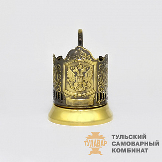 «Герб России» подстаканник, латунь. Обзор в 360˚
