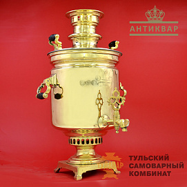Самовар Аленчикова и Зимина купеческая банка, антикварный