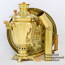 Набор «Русская краса» на дровах, 3 литра, 3 предмета, латунь