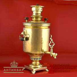 Самовар Гостеевых купеческая банка, антикварный