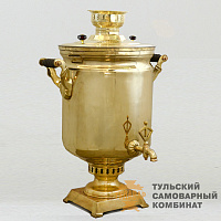 Самовар «Буфетный»<br/>жаровой, 45л, латунный...