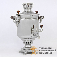 Самовар «Светоч»<br/>комбинированный, 5л, никель...