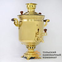 Самовар «Традиционный»<br/>комбинированный, 7л, латунь...