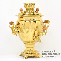 Самовар «Жёлудь»<br/>электрический, латунный...